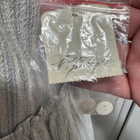 Free People Desert Days Stripe Mini Dress Light Blue - Picture 9 of 12